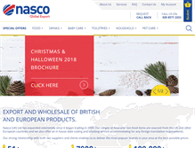 Tablet Screenshot of nasco-uk.com